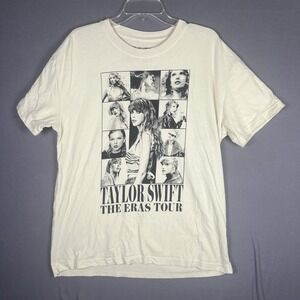 Taylor Swift The Eras Tour Cream Beige T-Shirt Official Merch‎ SIZE Large